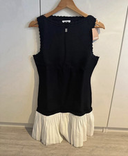 Sandro Damen Minikleid S schwarz/weiß ärmel...