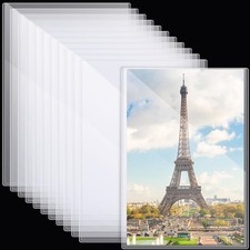 12 Pcs Poster Protector Sleeve 18 x 24 Inch Clear Rigid Print Plastic Protect...