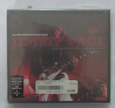 JIMMY PAGE NO INTRODUCTION NECESSARY SEALED W/HYPE' CD  CD1''
