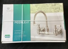 Peerless Kitchen Faucet Bridge Wall Mounted Stainless Steel P2765LF-SS M18