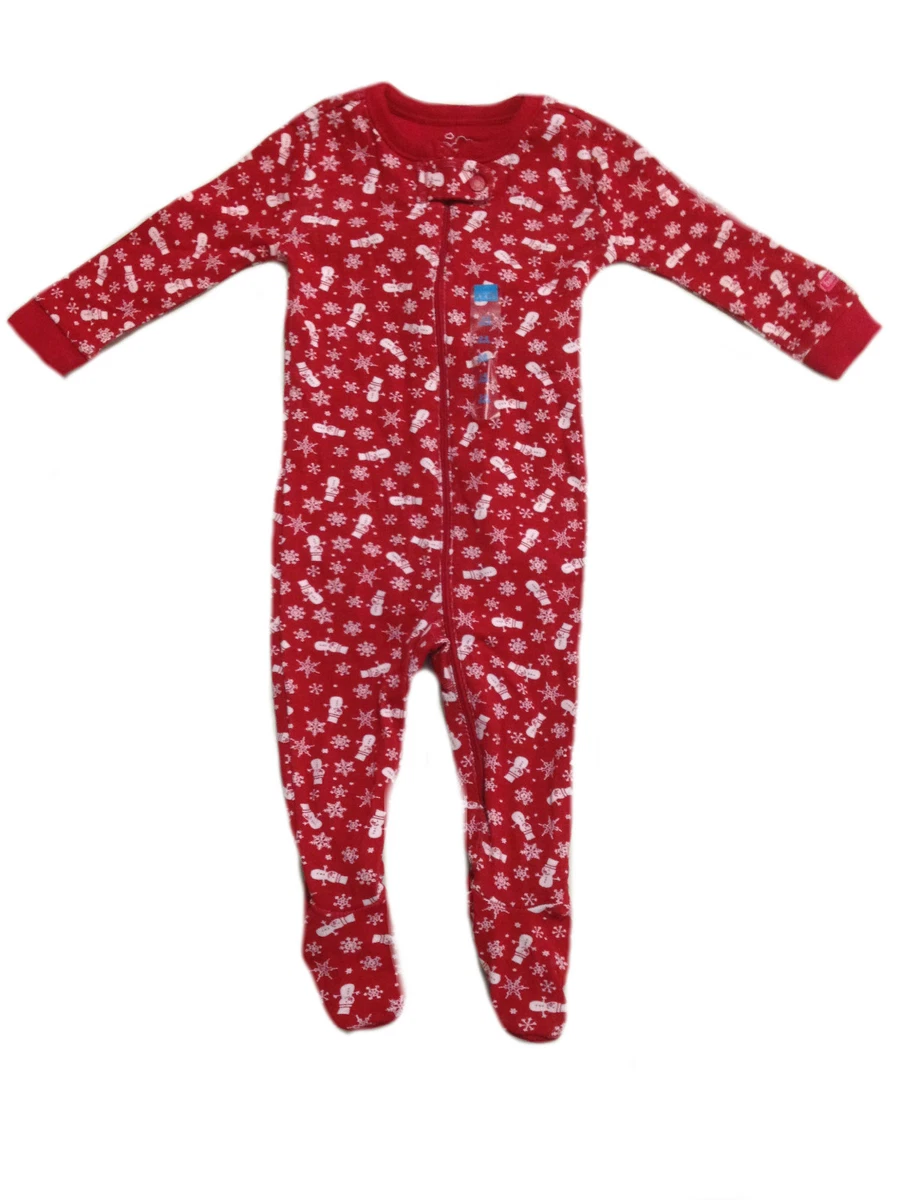 Red snowman pajamas hot sale