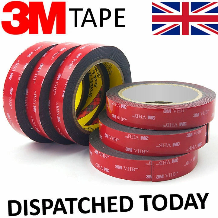 DOUBLE SIDED TAPE 3M VHB HEAVY DUTY ADHESIVE STRONG STICKY TAPE