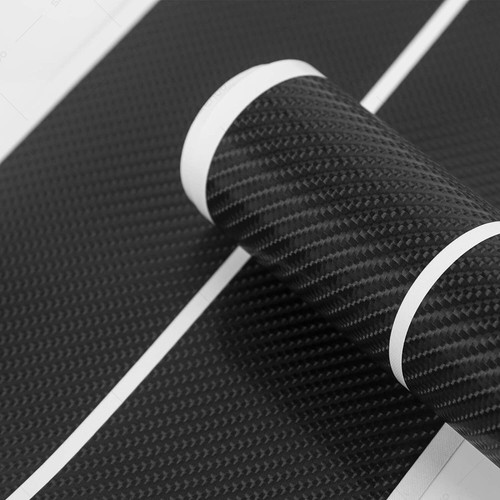 For FORD F-150 Carbon Door Sill Step Plate Scuff Cover Anti Scratch Protector US - Foto 5 di 12