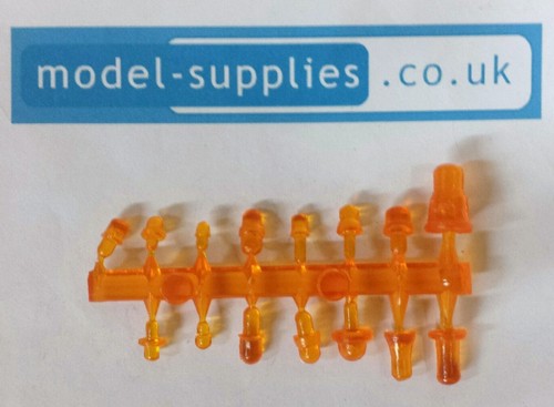 Set of 15 Reproduction Plastic Beacons for Restoring Model Cars Dinky Corgi etc - Picture 6 of 6
