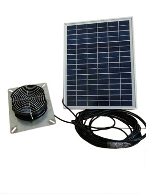 250CFM Solar Powered Crawlspace Ventilator Subfloor Fan For Basement Garage  | eBay