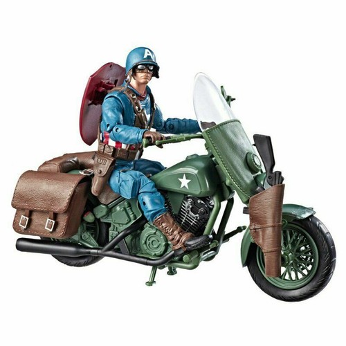 marvel legends captain america with motorcycle