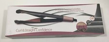 Curl and Straight Confidence - Professional Hair Straightener and Curler 2 In 1