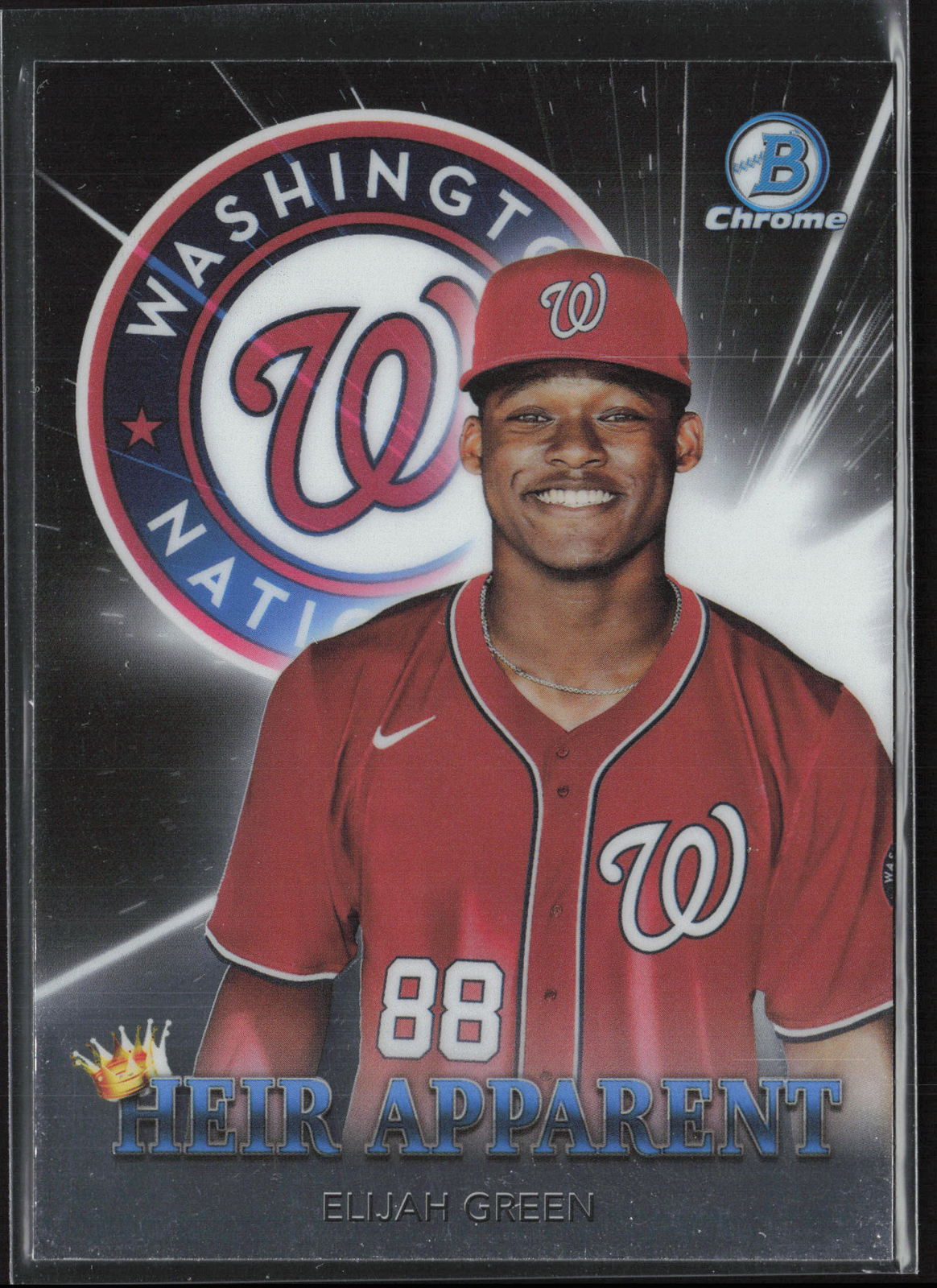 2022 Bowman Draft Elijah Green HA-5 Heir Apparent | Washington Nationals