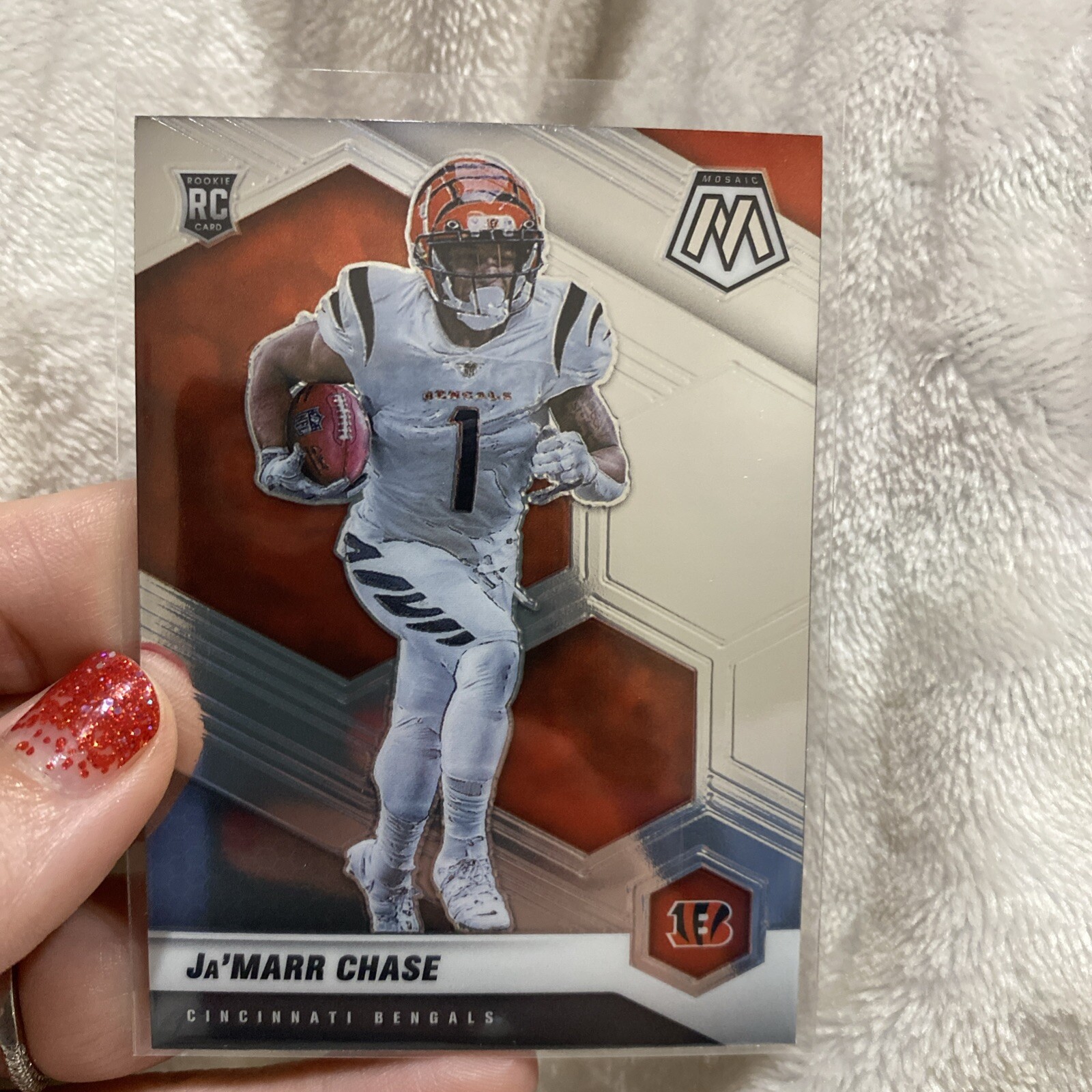 2021 Panini Mosaic - Rookies Silver #307 Ja'Marr Chase (RC)