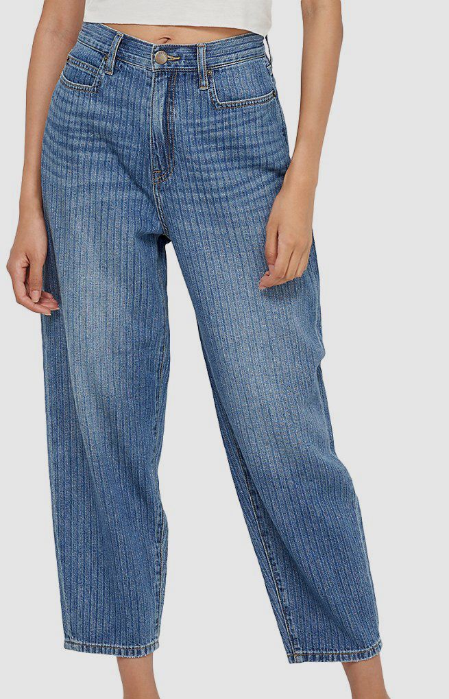 Joie Women's Blue Cordelia Carrot High Rise Ankle Tapered Jeans