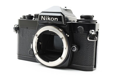 NEAR MINT] Nikon FE Black SLR 35mm Film Camera Body Only From