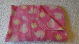 pink flower blanket