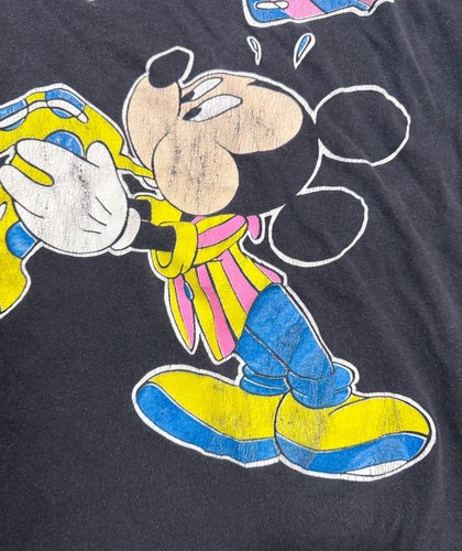 Vintage 80s Disney Mickey Mouse T Shirt Size XL Faded Distressed - READ - Picture 16 of 22