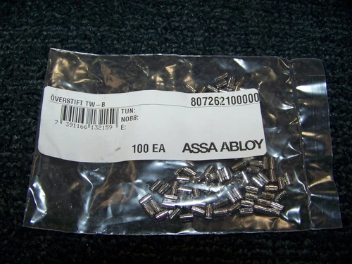 Lot of 100 Assa Abloy Overstift TW-B Upper Pin 807262700000 New