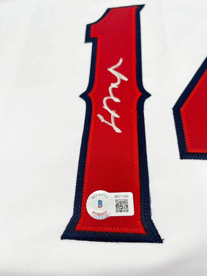 Logan O'Hoppe Autographed Anaheim Angels White Jersey Beckett Witnessed - Image 3 of 4