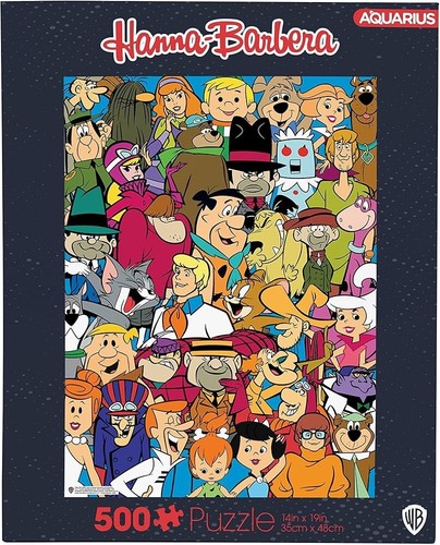 500 piece Jigsaw Puzzle Retro HANNA BARBERA - CAST Licensed Product by AQUARIUS - Picture 2 of 5