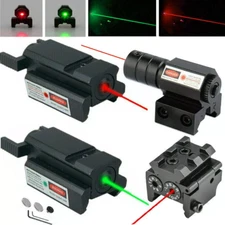 Compact Red/Green Dot Laser Sight 11/20mm Picatinny Rail Mount For Pistol Rifle