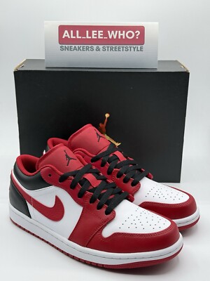 Nike Air Jordan 1 Low White Gym Red Chicago EU42 US8,5 UK7,5