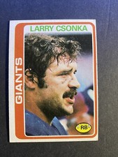 1978 Topps Football Larry Csonka New York Giants Card #25 Hall of Famer