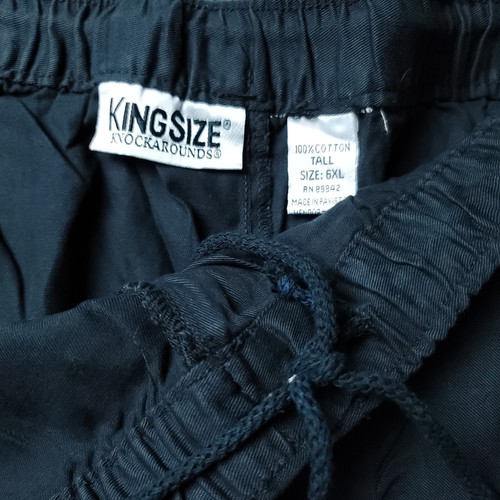 Pantalones Talla King Para Hombre Talla 6XL 40L Grande Alto Negro Chino Caqui - Imagen 3 de 8