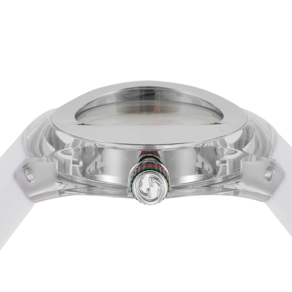 Gucci Women's Sync L White Rubber Strap Quartz Watch Gucci Women's Sync L White Rubber Strap Quartz Watch