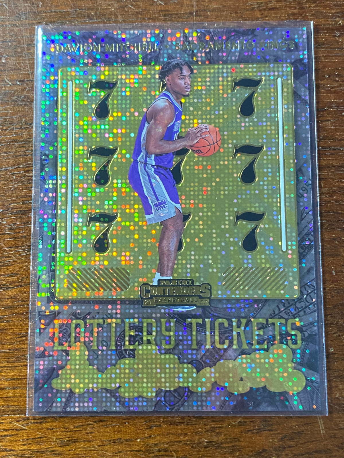 2021-22 Panini Contenders Davion Mitchell Sacremento Kings Lottery Ticket #9