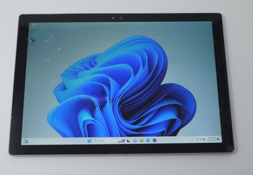Microsoft Surface Pro 4 12.3" 256GB 16GB Win 11 Tablet 1724 Working But Cracked