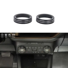 Dashboard Air Conditioner Switch Knob Trim Ring For Ford Bronco Sport 21+ Black
