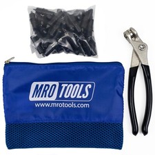 50 5/32 Extra Short Cleco Fasteners  Cleco Pliers w/ Carry Bag KK1S50-5/32 