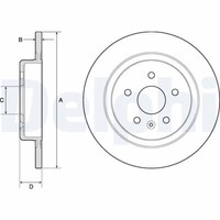 2X Delphi BG4760C Bremsscheibe FüR Opel