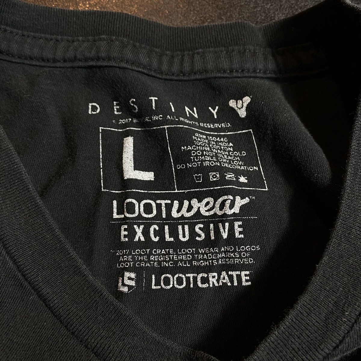 bottom hem is fraying* Adult Large Destiny 2 Logo Bungie Video