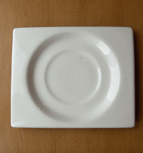 Metlox RARE Pintoria square saucer set~Prouty dinnerware~1930s~multicolors-NR - Picture 10 of 11