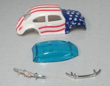 "NEW" T-DASH AMERICAN FLAG BUG KIT BLUE WINDSHIELD HO T JET BODY