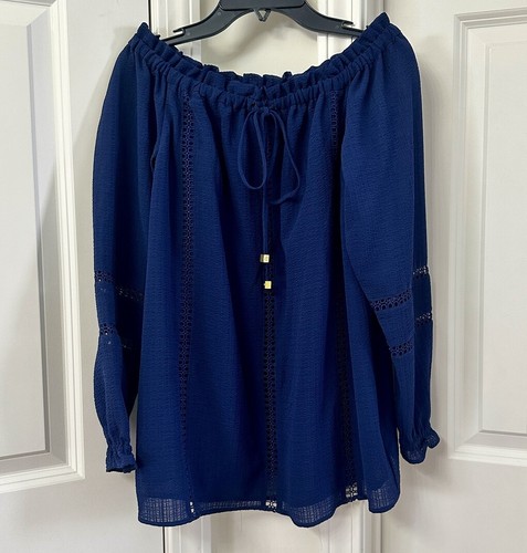 MICHAEL Michael Kors Off-The-Shoulder Top, Size-S - Picture 2 of 4