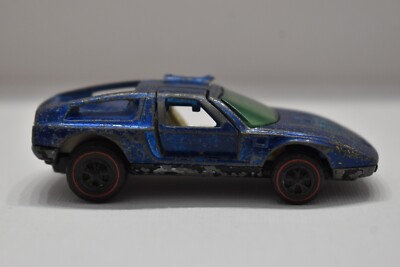 Hot Wheels 1970 Redline Blue Mercedes C-111 Scale 1:64 {Missing Driver Door}