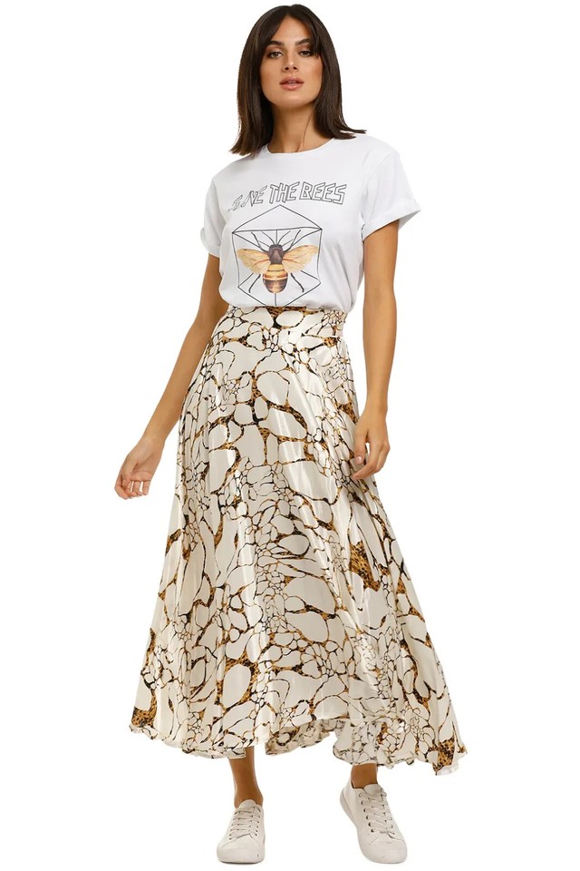 KITX Carbon Sink Circle Skirt Print Size 8 AU Sustainable Style Preloved