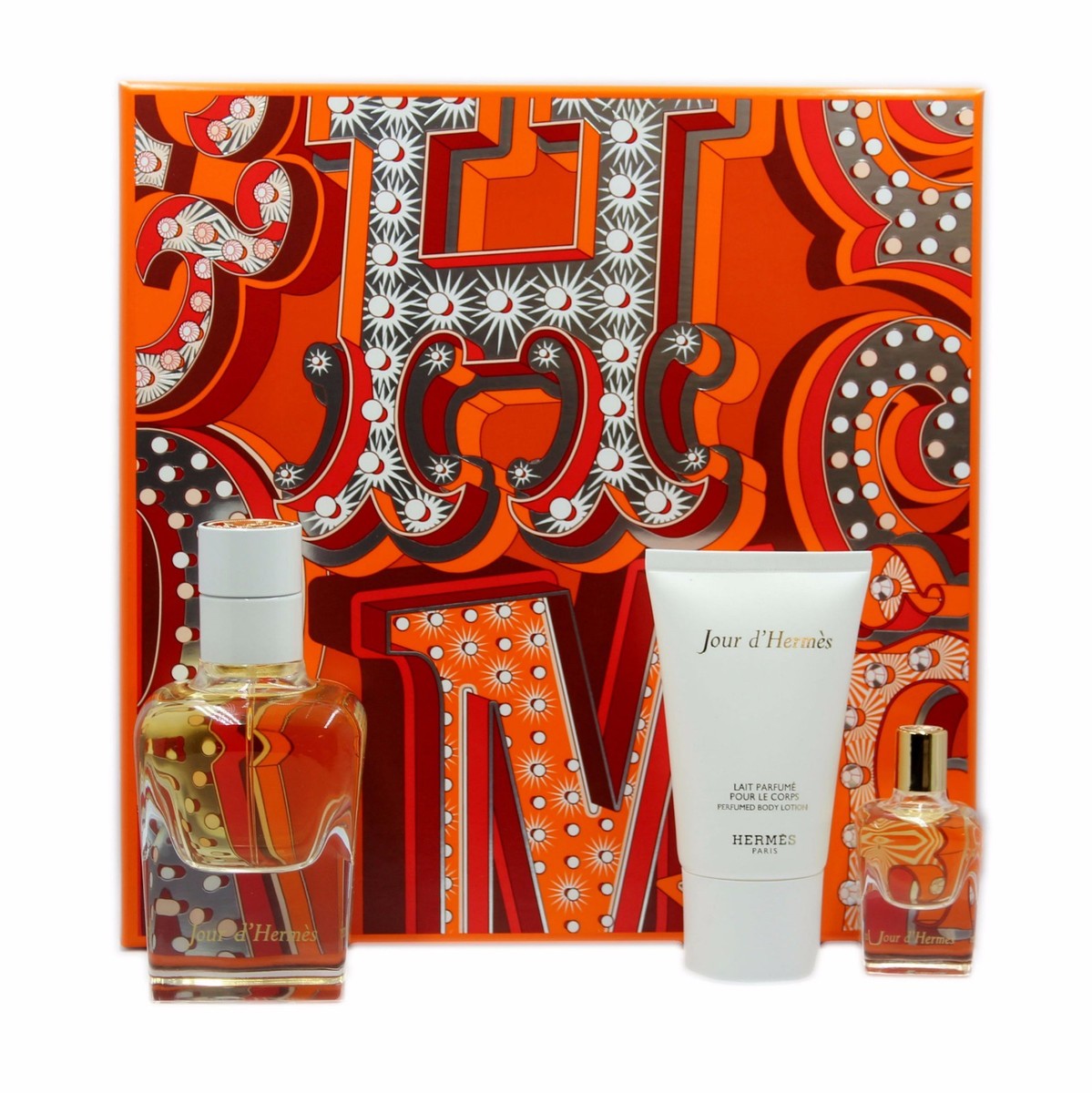 HERMES JOUR D'HERMES 3 PIECE GIFT SET EAU DE PARFUM SPRAY 50ML NIB