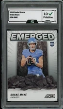 2024 Panini Score #EM-DME Drake Maye GRADED 10 Rookie Card RC