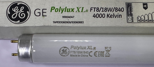 2x 18W GE T8 2ft 24" 600mm Fluorescent Tube Strip Light Bulbs 4000K Lamps G13 - Picture 2 of 5
