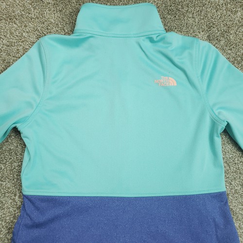 The North Face Jacket Women Small Green Blue Colorblock Full Zip Pocket 90s Vibe - Picture 12 of 23
