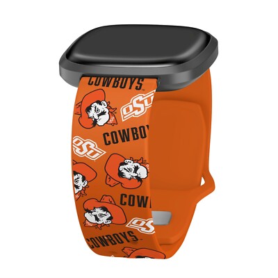 Oklahoma State Cowboys HD Watch Band for Fitbit Versa  and Sense