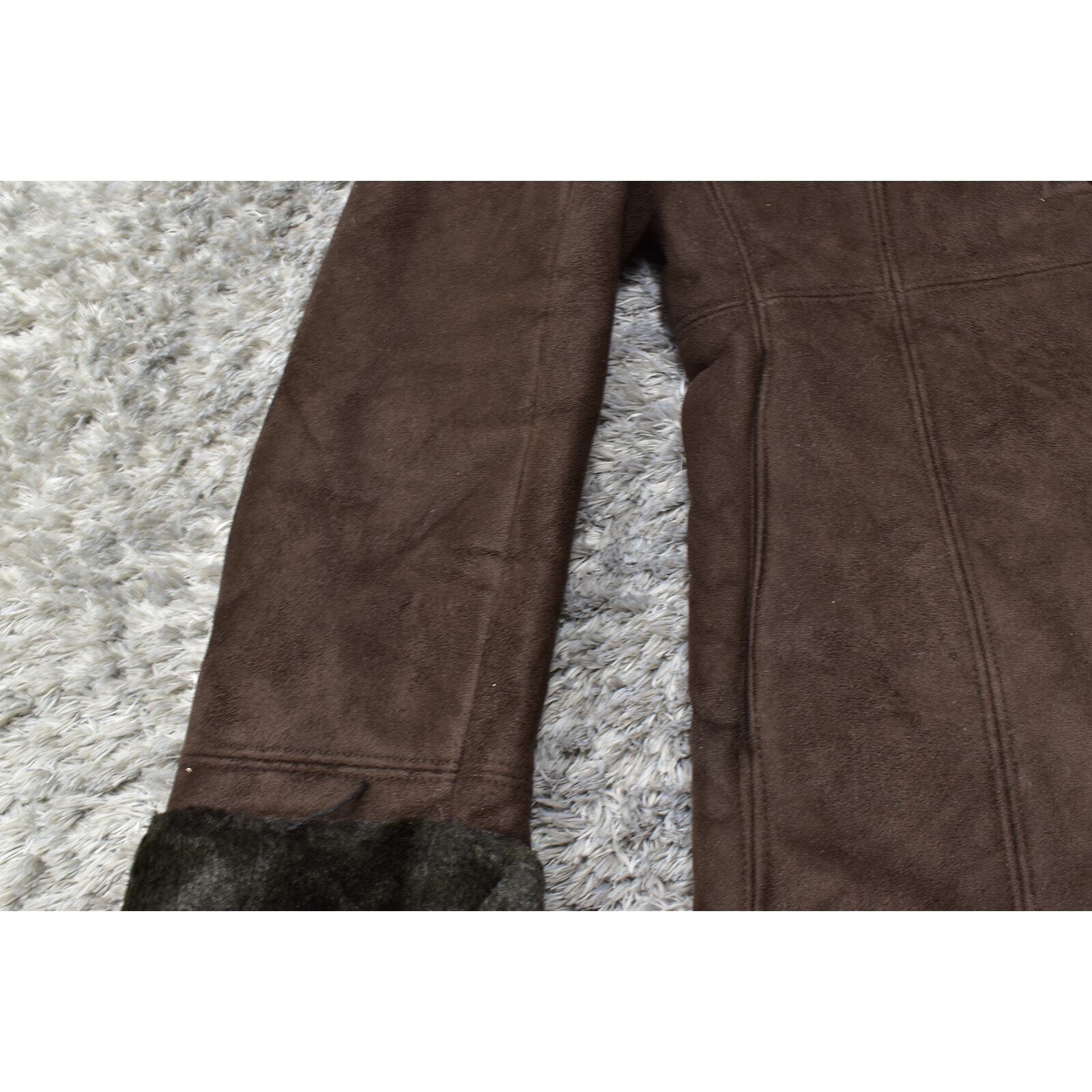 Calvin Klein Brown Polyester Microfiber Button Co… - image 6