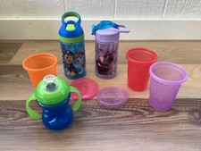 Mixed Lot of 6 Cups - Paw Patrol, Frozen, Sippy Cup Gently Used 
