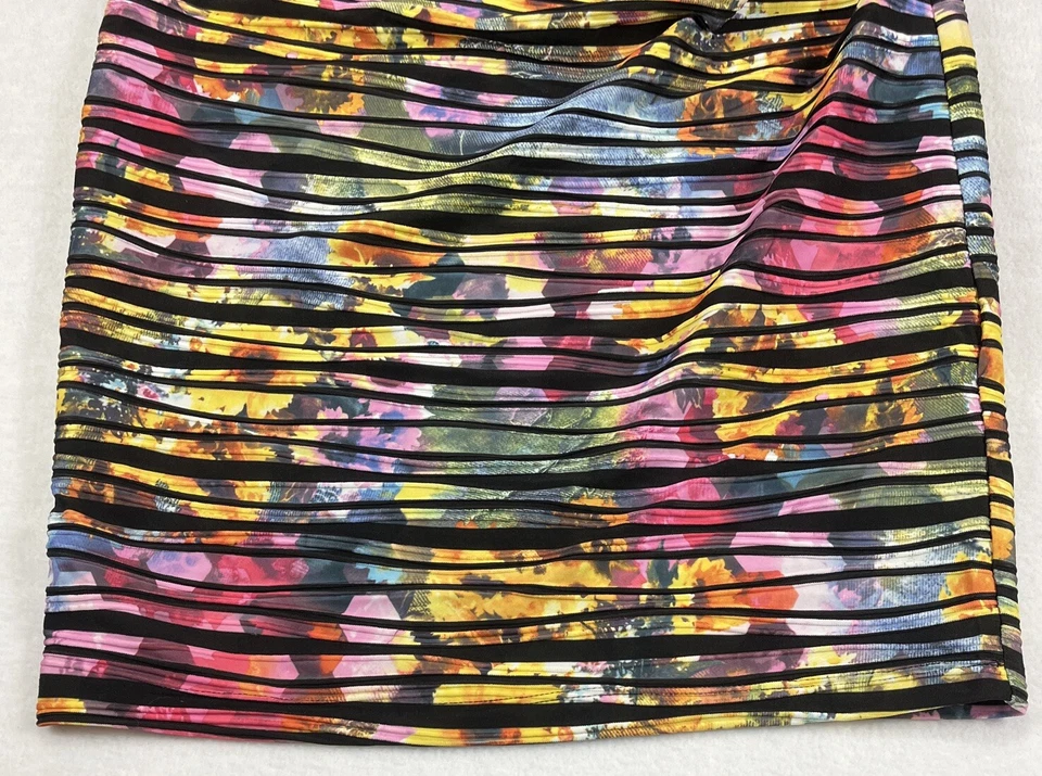 Vestido elástico Joseph Ribkoff arco iris girasoles a rayas imitación envoltura para mujer’s 12 Foto 4 de 4