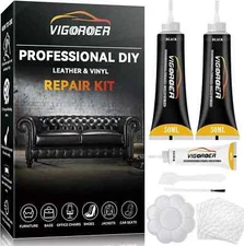 Black Leather Repair Kit for Furniture, Leather Seat Repair Kit for Cars, Easily