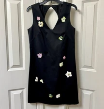Nicole Miller New York Detail Floral Embellished Dress, Size-8