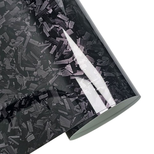 PET Forged Carbon Fiber Gloss Car Vinyl Wrap Decal Sticker Film Car Window Tint - Photo 2/24