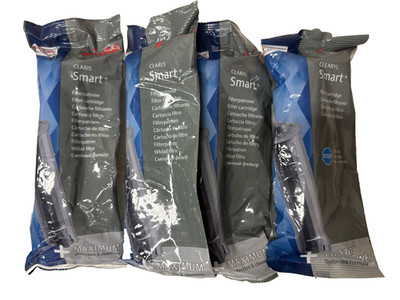 Set of 3 Jura Claris Smart+ Filter Cartridge 24232 - 202301 + Stop Chlorine