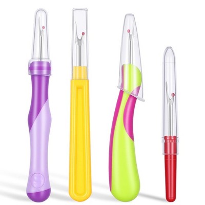 Seam Ripper Tools Set, 4Pcs Needle and Thread Seam Ripper Convenient Professi...