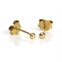 9 Karat (375) Gelbgold 2Mm Kugel Ohrstecker